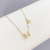 Clavicle Chain 2021 New Women's Light Luxury Minority Micro Inlaid H Letter Necklace Niche Design Necklace Ins Simple