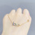 Real Gold Electroplated Opal Necklace Love Letter Pendant Korean Temperament Wholesale Clavicle Chain Ins Fashion Necklace