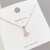 Mori Girls Full Diamond Small Fan Necklace Japanese and Korean New Popular Skirt Niche Clavicle Chain Necklace Wholesale