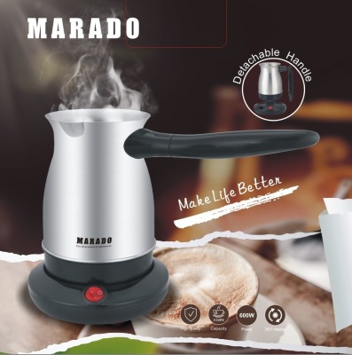 Mini Cooking Coffee Pot Automatic Portable Stainless Steel Heated Coffee Percolator Portable Travel Business