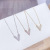 2020 New V-Shaped Necklace Korean Style Simple Women Letter Collarbone Necklace Trend Unique Fashion Accessories Wholesale