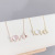 Japanese and Korean Fashion Simple Clavicle Chain 520 Valentine's Day Gift Opal Love Necklace Pendant Hand Jewelry Wholesale