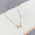 Clavicle Chain 2021 New Women's Light Luxury Minority Micro Inlaid H Letter Necklace Niche Design Necklace Ins Simple