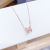 Cool Style Simple All-Match Letters Girls' Necklace Japanese and Korean New Popular TikTok Same Style Clavicle Chain Necklace Wholesale