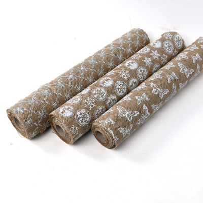 48cm Linen DIY Handmade Printing White Woven Decoration