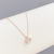 Cube Small Cube Zircon Necklace Japanese and Korean New Popular Internet Celebrity Same Style All-Matching Clavicle Chain Necklace Female Wholesale