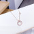 Korean Style Fashion Ring Shell Rose-Plated Gold Factory Direct Supply Necklace Women's Jewelry Ornament Necklace Source Factory