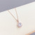 Cross-Border Supply Single Zircon Necklace for Women European and American Fashion Short Necklace Special-Interest Design Ins Style Necklace Jewelry Wholesale