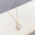 South Korea Dongdaemun Heart-Shaped Necklace Clavicle Special-Interest Design Ocean Heart Pendant Peach Heart Necklace Zircon Necklace for Women