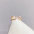 Korean Style Micro-Inlaid Diamond Ring Ins2020 New Simple Double-Layer Horseshoe Ring for Women All-Match Earrings Hand Jewelry