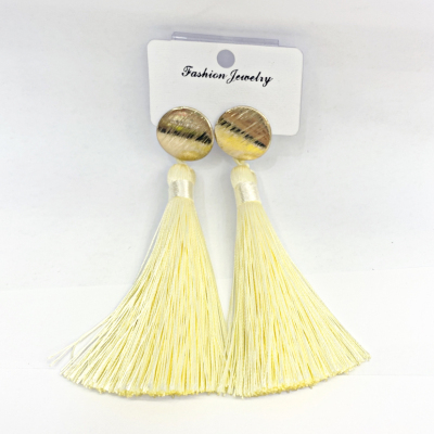 European and American Fashion Tassel Earrings Fashion All-Matching Women's Simple and Personalized Earrings Trending Earrings Exaggerated Creative Retro