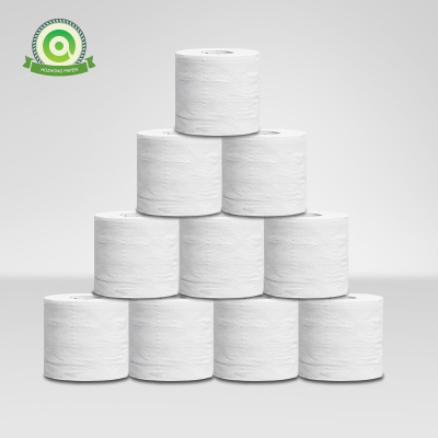Wholesale 4 ply Chinese Cheap Custom Printed Soft Coreless Toilet Paper Roll that Water Soluble
