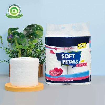 Wholesale cheap 2 3 ply private label customised toilet paper bathroom tissue roll that water soluble