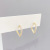 Korean Fashion Retro Golden Peach Heart Design Sense Online Influencer Refined New Studs Ear Clip Female Earrings Source Factory