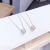 Micro-Inlaid Craft Zircon Small Waist Necklace Light Luxury Charming Simple Fashion All-Match Clavicle Chain Female Exquisite Necklace