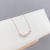 Electroplated Real Gold Necklace Women's Micro-Inlaid 3A Zircon Korean Style Fashion Short Necklace Student Girlfriends Gift Jewelry Jewelry