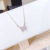 Small Fashion Butterfly Necklace Fashionable Korean Style Full Diamond Pendant Fairy Sweet Little Fairy Clavicle Chain Jewelry