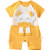 Baby Jumpsuit Summer 6 Spring Cotton 2 Months Newborn Male Short Sleeve Internet Celebrity Cute Baby Girl Thin Summer Wear