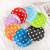Disposable Paper Tray 7-Inch Colorful Dot Paper Plate Birthday Party Supplies Paper Plate Can Be Customized