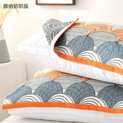 Arna Textile Pure Cotton Gauze Pillow Cover One-Pair Package Four-Layered Thickened Male and Female Couple Student Dormitory Single Pillow Headscarf