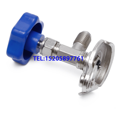 Refrigerant Coolants R134a R22 Opening Valve Universal Bottle Opener Blue Hand Wheel Fluorination Tool Opening Valve