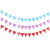 Korean Triangle Hanging Flag Holiday Party Layout Banner Baby Birthday Polka Dot Colorful Flags in Stock Wholesale Support Customization