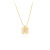 Dongdaemun Micro-Inlaid Ins Style Opal Clover Necklace Simple All-Matching Graceful Internet Celebrity Gold Clavicle Chain