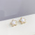 Sterling Silver Needle Korean Ins Pentagram Earrings Women's Classy and Face Slim-Looking Pearl XINGX Eardrops Earrings Personality Fashion