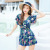 2021 New One-Piece Swimsuit Women's Korean Ins plus Size Conservative Cover Belly Slimming Swimsuit Ladies Hot Spring Swimsuit