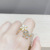 Daisy Petal Women's Open Ring Female Fashion Personality Ins Trendy Index Finger Ring Cold Wind Japanese Style Mild Luxury