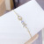 Real Gold Electroplated Zircon Bracelet Korean Fashion All-Match Shell Pearl Bracelet Trendy Female Adjustable Hand Jewelry Wholesale