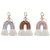 Nordic Style Pendant Bohemian Tassel Bag Ornaments Handmade Weaving Ethnic Style Hot Selling Rainbow Keychain