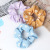 New Japanese and Korean Large Intestine Ring Fresh Sweet Simple All-Match Hair Ties Cotton Floral Rubber Band Tie Hair Accessories Juxin