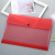 New Creative Frost Transparent Color-Connected Wear-Resistant File Bag Waterproof Large Capacity Snap Button Information Bag Hot Sale Wholesale