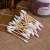 300 round Cotton Swab 3 Yuan Shop Double-Headed Bamboo Stick Wooden Stick Household Supplies Makeup Tools Cleaning Bath Foot Massage Shop