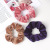 New Autumn and Winter Thickening Solid Color Flannel Headdress Flower Hair Rope Simple All-Match Hair Band Hairband Jewelry Female Juxin