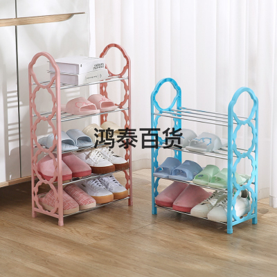 Simple Shoe Rack Household Economical Small Door Storage Fantastic Multi-Layer Dustproof Shoe Cabinet Dormitory Indoor Beautiful