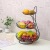 Nordic Fruit Plate Living Room Home Three-Layer Fruit Plate Modern Creative Multi-Layer Fruit Rack Small Exquisite Double Layer Fruit Basket