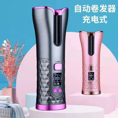 New Portable Automatic Curler Multi-Function USB Charging Travel Smart Wireless LCD Electric Curling Iron
