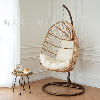 Hanging swing Chair Indoor Swing Single Rattan Chair Home Rocking Chair Balcony Glider Foreign Trade
