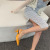 2021 Spring and Summer New Korean Style Bag Toe Sandals Low-Cut Ankle-Strap Buckle Wine Cup Heel Back Empty High Heel Western Style All-Matching Pumps Women