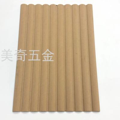 Meiqi Hardware Manufacturer Wood Veneer Molded Relief Density Plate Background Wall Three-Dimensional Wave Relief-Decorated Plate Plain Model