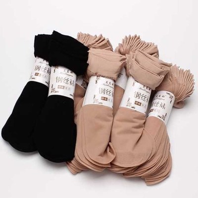Factory Wholesale Men's and Women's Stockings Invisible Socks Women's Spring/Summer Autumn Breathable Mid-Calf Steel Wire Stocking Men's Thin Socks