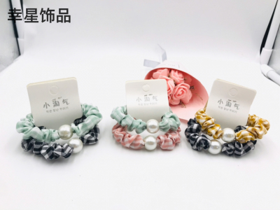 Big Pearl Hair Band Released Circle Hair Rope Hair Rope Rubber Band Hair Clip Hair Tie Hairware Fresh Summer Fashion