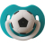 2021 New Pacifier Football Pacifier Full Silicone Baby Pacifier
