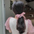 South Korea Dongdaemun Organza Large Intestine Hair Ring Top Cuft Ballet Light Yarn Silk Satin Butterfly Hair Tie Rubber Headband Head Rope