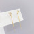 Korean Style Simple Graceful Petal Fringed Earrings Sterling Silver Needle Stud Earrings Three Pairs Set Eardrops for Women Ear Rings