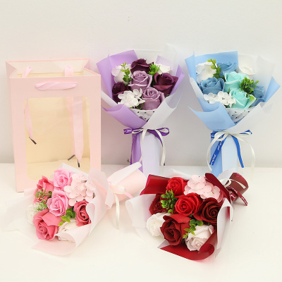 520 Confession Soap Flower Artificial Rose Soap Flower Preserved Fresh Flower Gift Box Valentine's Day Mother's Day Gift Cross-Border