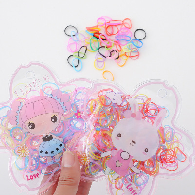 Disposable Rubber Band Girl's Headwear Hair Ring Hair Accessories Rabbit Five-Pointed Star Baby Hair Tie Small Rubber Band Hair Rope