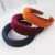 Europe and America Cross Border Hot Selling Popular INS Strip Sponge Solid Color Headband Wide Edge Women's Jewelry Solid Color Headband Hair Accessories